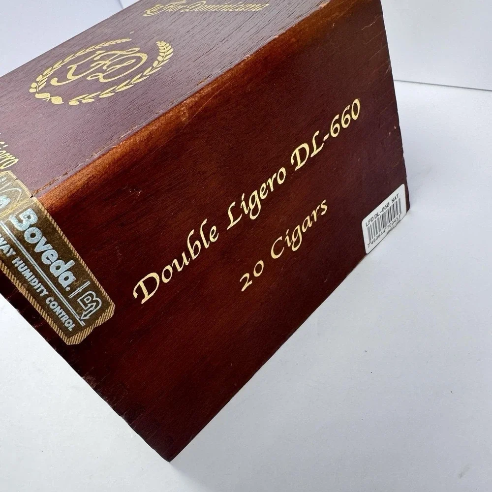 La Flor Dominicana Double Ligero DL-600‎ Empty Wood Cigar Box Hinged Storage